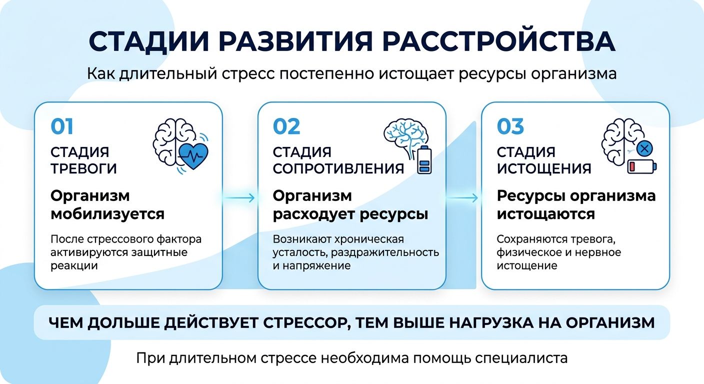 Лечение стресса в Дагомысе инфографика